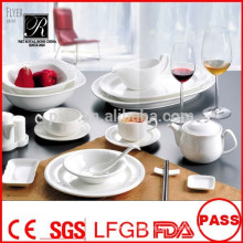 Platos de porcelana de bajo precio de alta calidad duraderos de alta calidad para el restaurante de banquetes